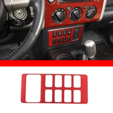 Red Alloy Drive Assistance Decorative Patch Sticker For Toyota FJ Cruiser 07-21