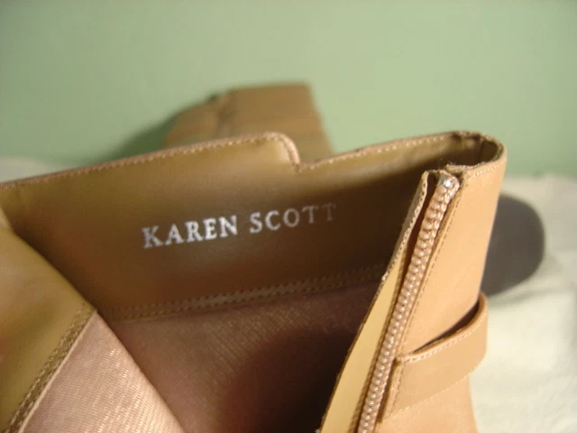 Mujer Karen Scott Marrón Botines Cuero Talla 10M - Imagen 3 de 4