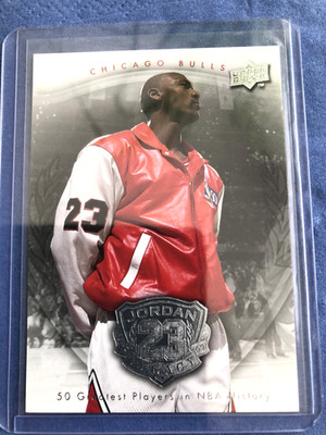 2009-10 Upper Deck Michael Jordan # 39 - 50 Graetest Player in NBA  History