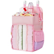 Hanging Diaper Caddy Nursery Caddy Organizer for Playard, Wall or Crib, Diape...