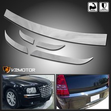 Fits 2005-2010 Chrysler 300 Frontrear Chrome Bumper Trims Set Leftright 05-10