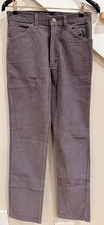 Vintage 80s Lee Riders Corduroy Pants 30x34 Gray Charcoal Deadstock NOS USA Made