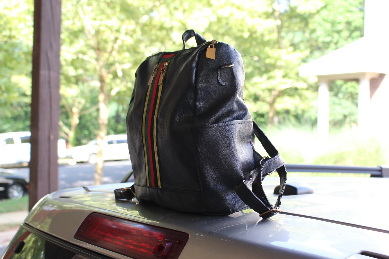 Luxury Zippered Pockets Mini Backpack Unisex OS | Preppy Streetwear Bag Urban