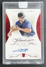 2016 Panini Flawless Trevor Story Rookie Auto /20 Colorado Rockies MLB