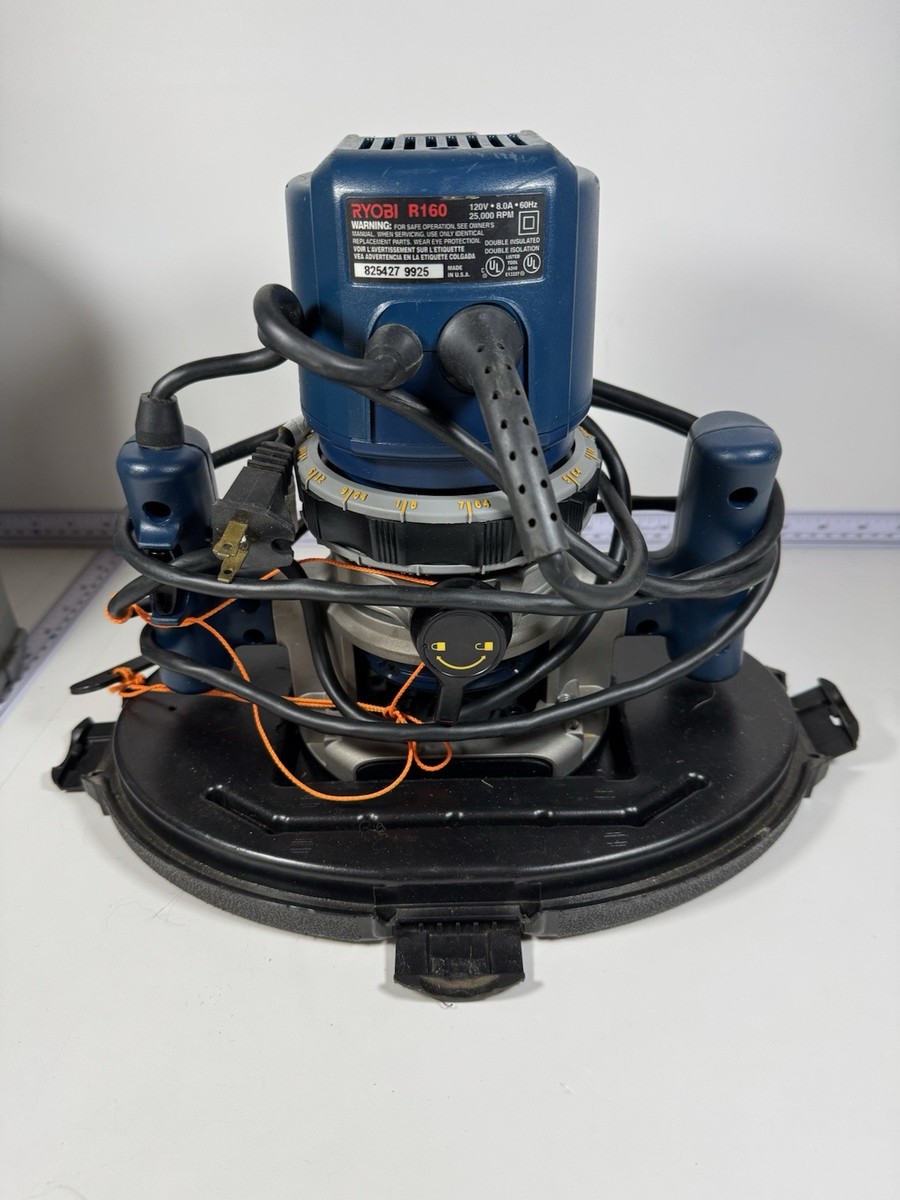 Ryobi R160 Router With Hard Case 1-1/2 HP 25000 RPM 8 Amp