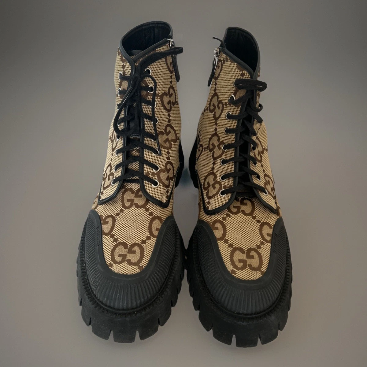 Gucci GG Supreme Suede Lace-up Ankle Desert Boots UK 10.5 - US 11 - EU 44.5 Gucci Men main image 4