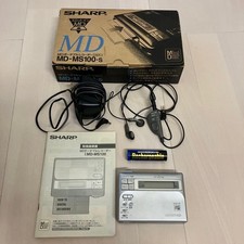 Sharp Portable Md Recorder Md-ms100-s Minidisc Player Silver Portable Audio