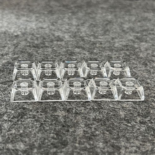 5/10PCS Clear with Backlit Keycaps 1U XDA for Mechanical Keyboard Aesthetics - Afbeelding 5 van 10