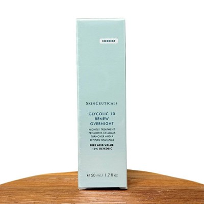 SkinCeuticals Glycolic 10 Renew Overnight Treatment 1.7oz 50mL Full Size SEALED