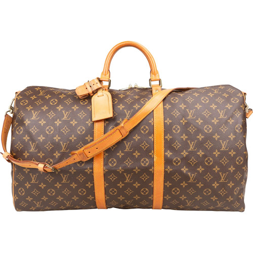 Louis Vuitton Monogram  Keepall 60 Bandoulière Travel Bag    Tasche