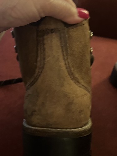 Botas de Montañismo Vascas de Cuero Gamuza Áspera para Mujer 7N EE. UU. Vibram Senderismo - Imagen 5 de 11