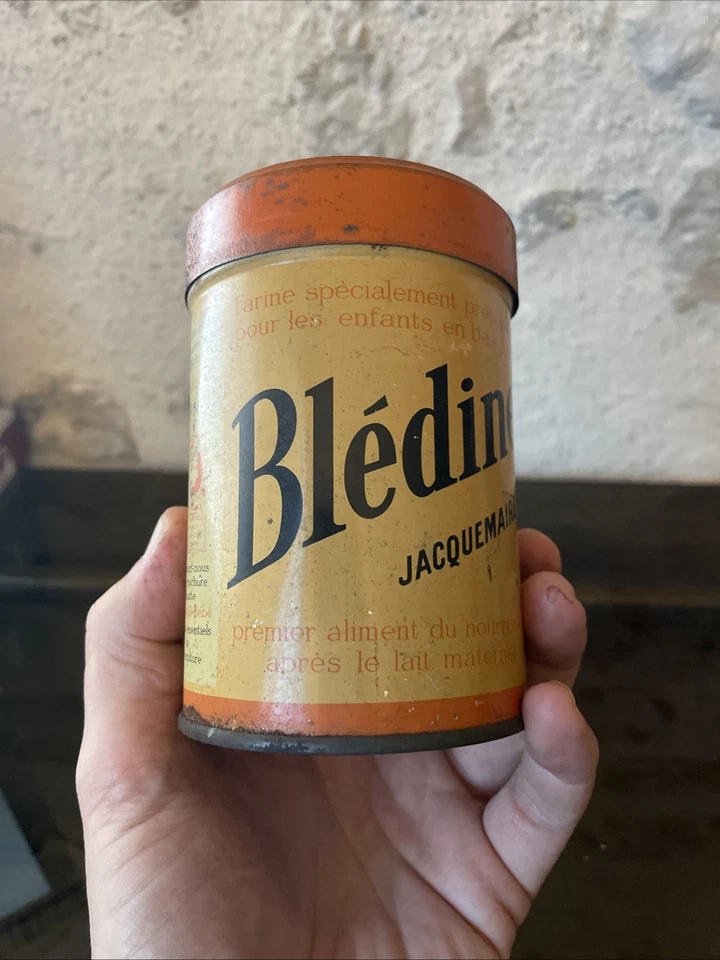 Boite ancienne lithographiée  BLEDINE Jacquemaire  Illus Germaine BOURET - 350g - Photo 4/4