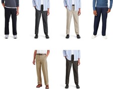 Dockers Men's Signature Iron Free Khaki with Stain Defender Relaxed Fit Pants