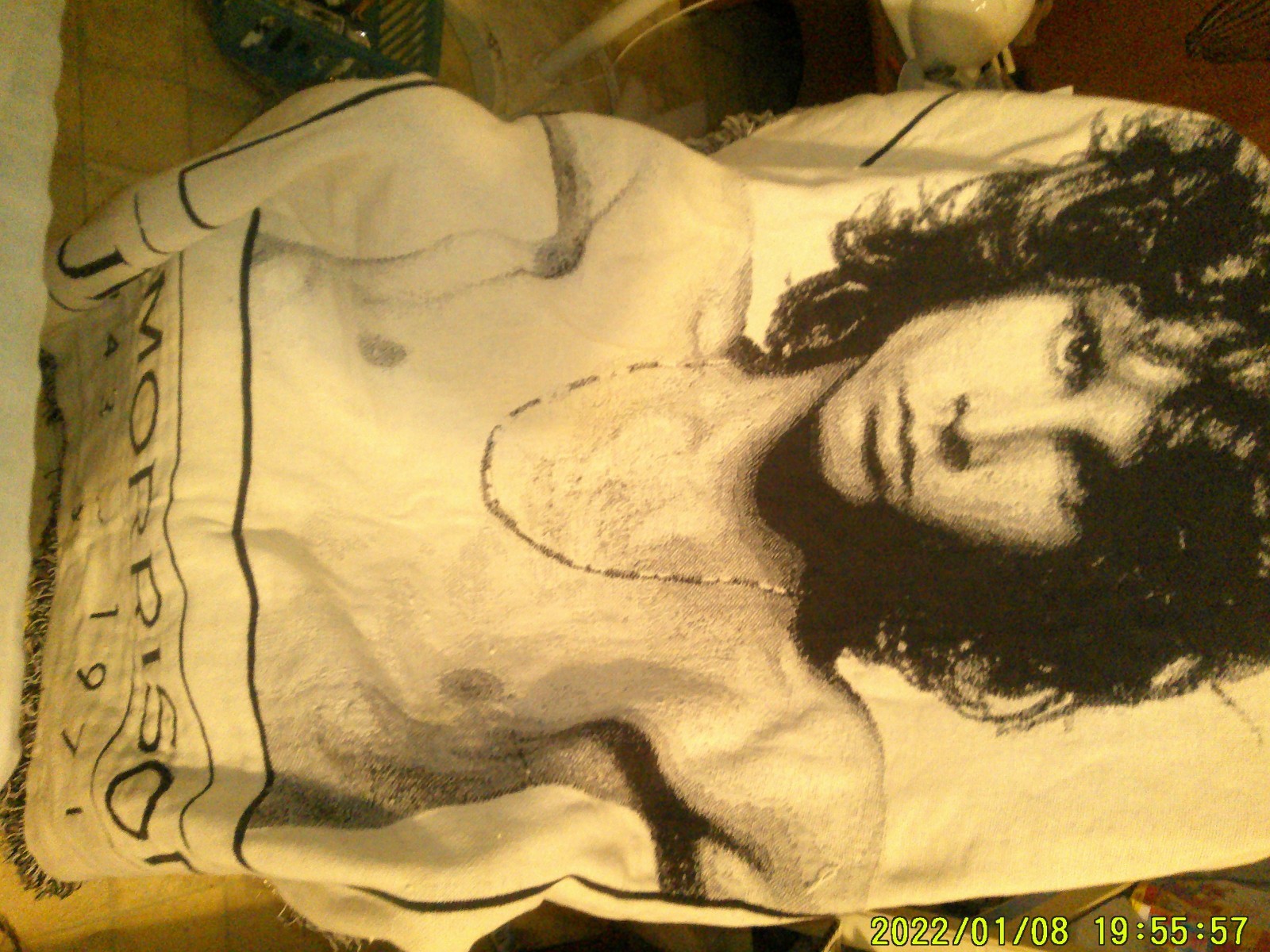 DOORS JIM MORRISON THROW BLANKET SHIRTLESS 1942 1971