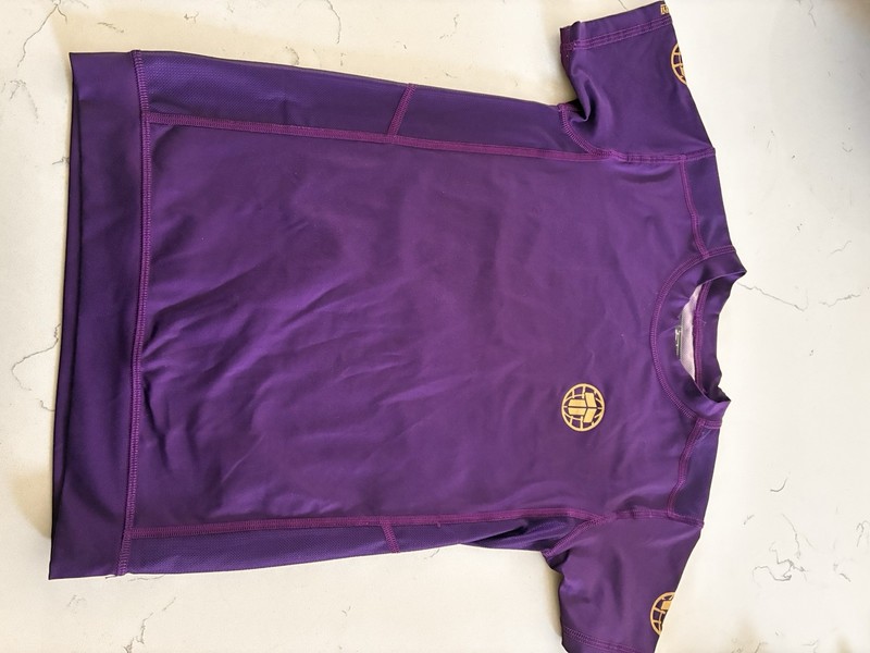 Purple Tatami Youth Rash Guard Size Large 9-11 MMA BJJ