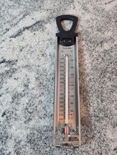 Taylor Candy Jam Deep Fry Thermometer Stainless Steel Silver Adjustable Clip