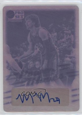 2021-22 Leaf Pro Set Power Moves Printing Plate Magenta 1/1 Matt Mayer Auto 01l2