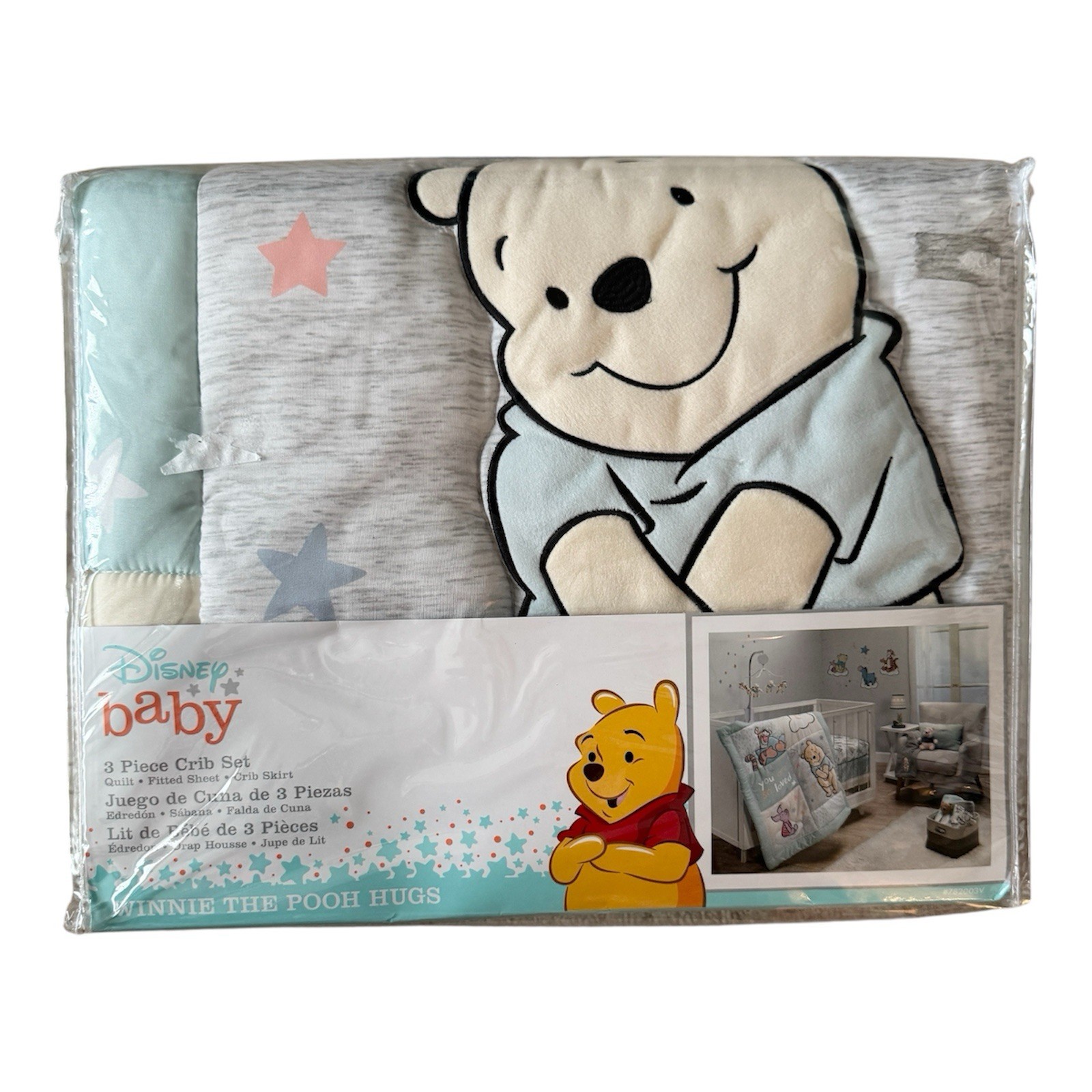 Lambs & Ivy Disney Baby Winnie the Pooh Hugs crib bedding set