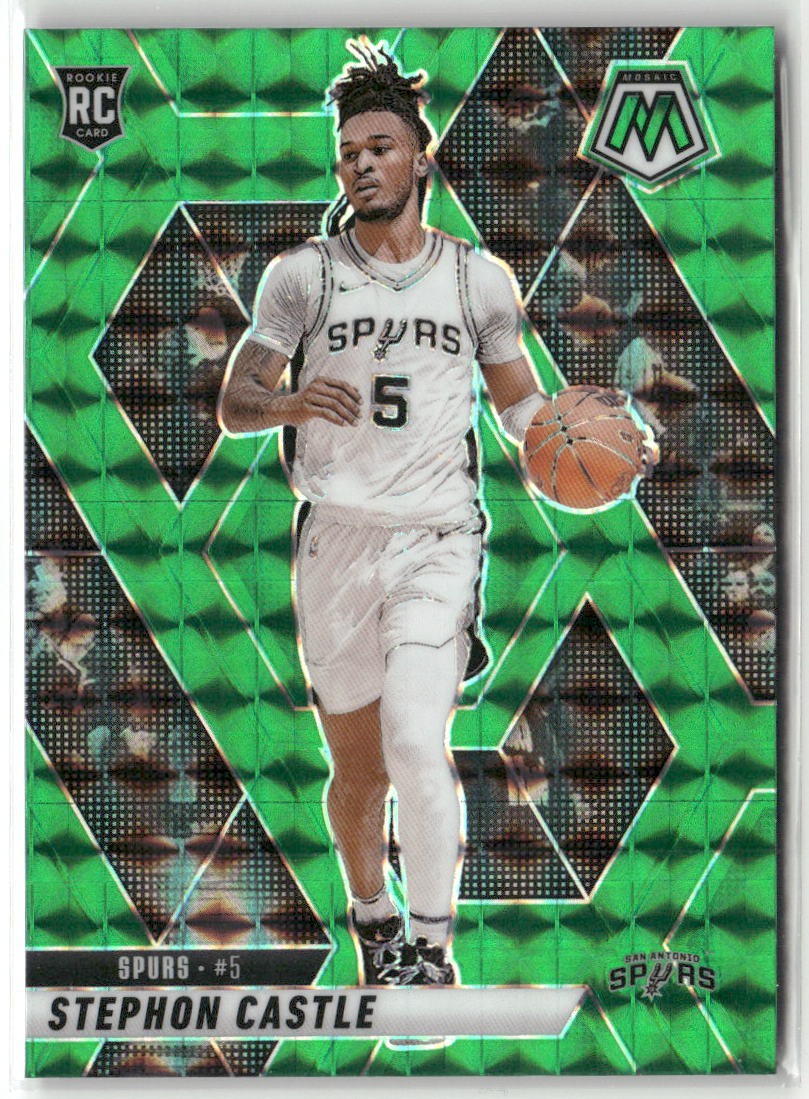 2024-25 Panini Mosaic #236 Stephon Castle Green Mosaic