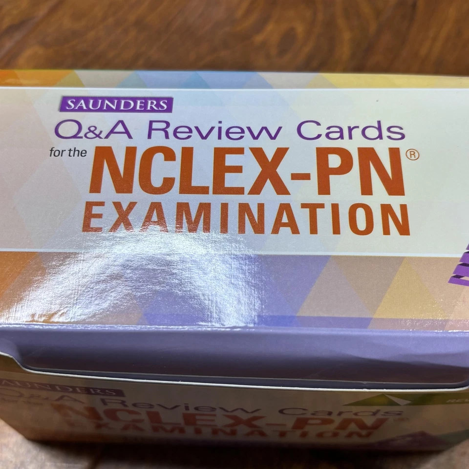 Saunders Q&A Review Cards for the NCLEX-PN Exam 2nd Ed Flashcards Elsevier Prep - Image 2 of 4