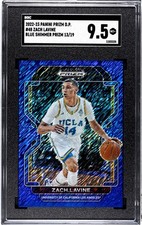 2022-23 Panini Prizm Draft Zach LaVine SGC 9.5 Mint+ Blue Shimmer Prizm /19