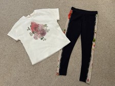 Conjunto TED BAKER - Niñas 9 Años - Patrón Floral - Excelente Estado