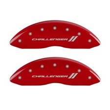Mgp Brake Caliper Covers For Dodge Challenger 2011-2023 Red Finish Set Of 4
