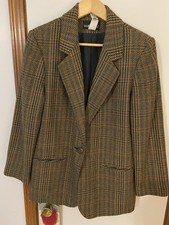 90s Vtg Sag Harbor Jacket Blazer size 10 wool acrylic Tweed Plaid