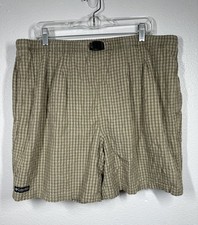 Columbia Shorts Mens XL Check Swim Trunks Mesh Lined Quick Dry Outdoor Hiking