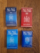 Pall Mall Zigarettenschachteln Leer Vintage 100s, Lights, Ultra Lights, Lights 8