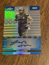 JOHN SIMPSON 2016 Leaf Army AUTOGRAPH #7/12 CLEMSON RAIDERS RAVENS JETS