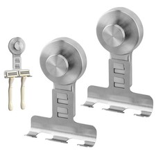2 Pack Stainless Steel Razor Holder for Shower Wall, Heavy-Duty 15lbs Suction...