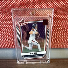 2024 Panini Clearly Donruss Bo Nix Denver Broncos The Rookies Rookie 56/99 Lot 2