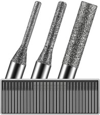 30PC Diamond Drill Bits Set 1/8 Shank 150 Grit Dremel