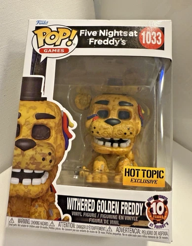 Funko POP! FNAF Withered Golden Freddy #1033 Hot Topic Exclusive