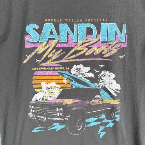 Morgan Wallen Sand In My Boots Concert Shirt Size Medium 2025 Gulf Shores AL - Picture 3 of 6