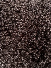 Dark Brown curly fur for newborn photography