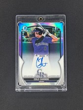 2023 Bowman Draft Chrome Cole Carrigg 1st Auto Refractor /499 Rockies