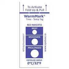 Warmmark Wm 0/32 Temperatureindicatinglabel, Blue, Pk100