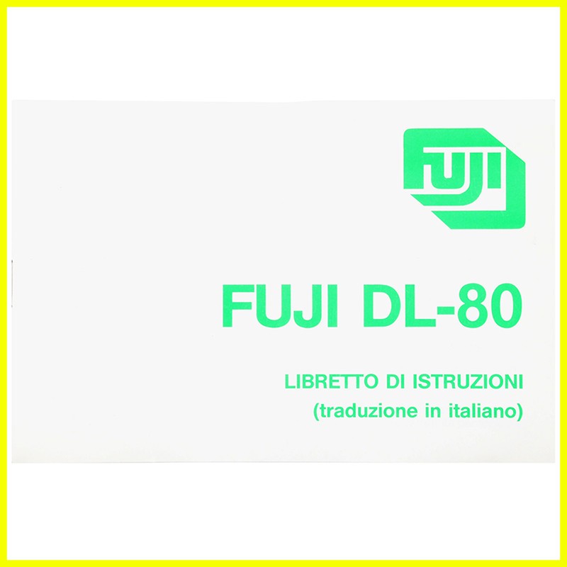 Manuale utente per Fotocamera compatta Fuji DL-80. Libretto istruzioni italiano.