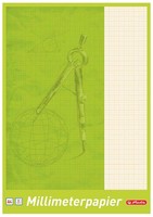 Herlitz Millimeterpapier-Block Din A3, 80 G/Qm, 20 Blatt