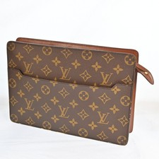 Auth LOUIS VUITTON Pochette Homme M51795 Monogram Clutch Bag P4552J803