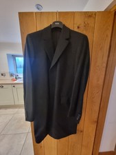New without tags: Hugo Boss single breasted wool blend coat, black