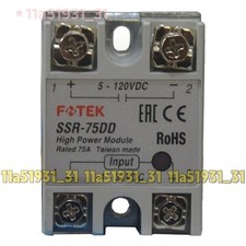 1PCS Brand New FOTEK SSR-75DD Solid-state relay FREE SHIPPING High Quality