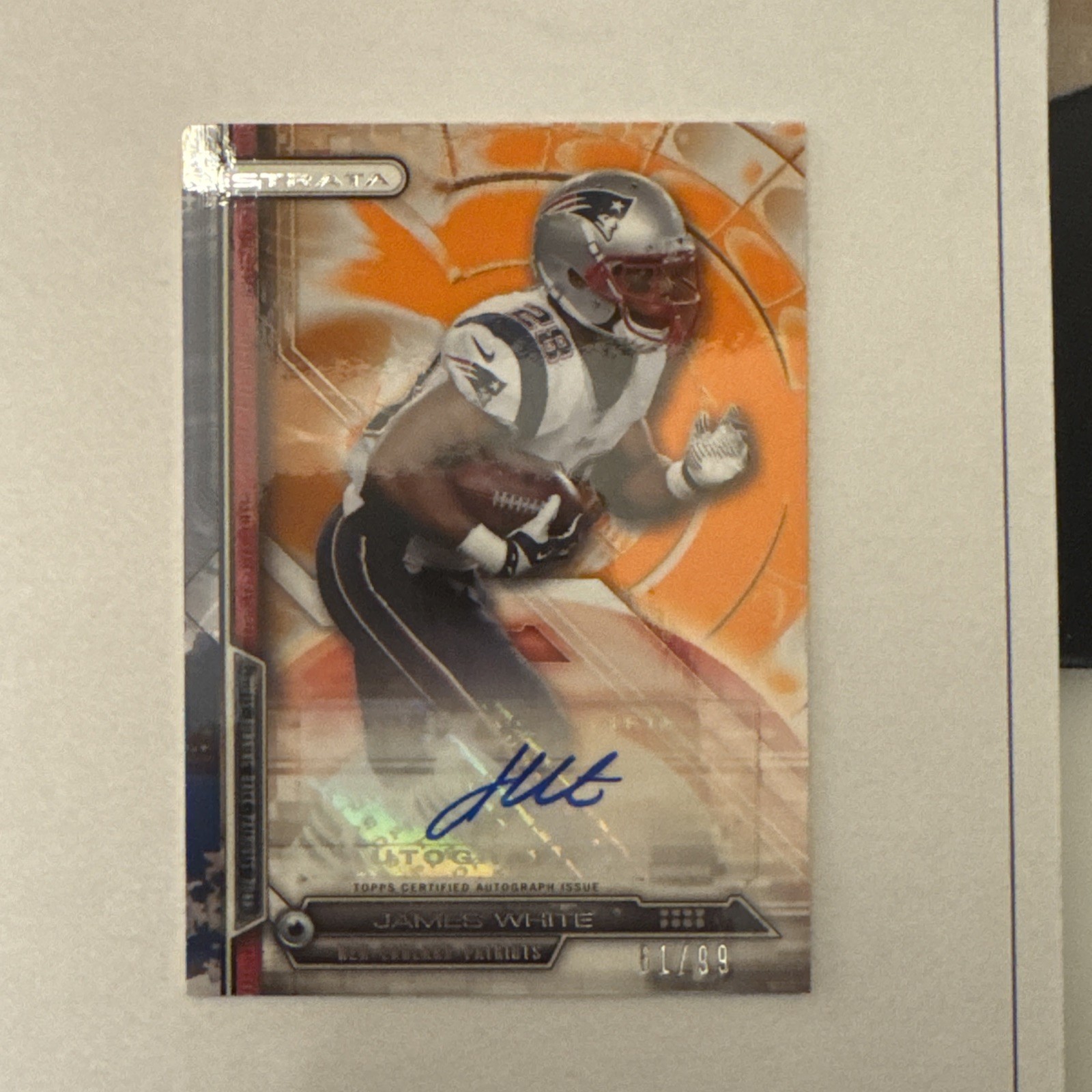 James White Topps Strata Autographs #177 Topaz