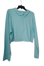 90 Degree By Reflex Women's Zip Crop Hoodie Jacketed Size XXL