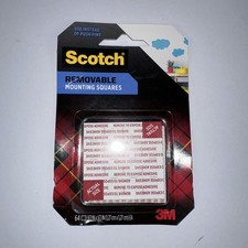 Scotch Mounting Squares, 1/2-inch x 1/2-inch, Black, 64-Squares