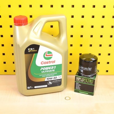 Yamaha FZ8 Fazer Ölwechselset Öl Ölfilter Castrol P1 Ultimate 10w50 Motoröl