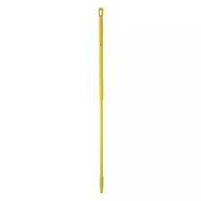 Vikan 29386 59" Color Coded Handle, 1 1/4 In Dia, Yellow, Fiberglass