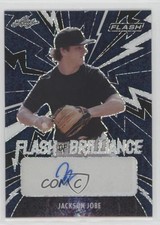 2021 Leaf Flash of Brilliance Navy 87/99 Jackson Jobe #FB-JJ1 Auto 0ot5